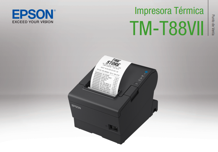 Impresora Térmica Epson T88VII USB/Red Ethernet[...]