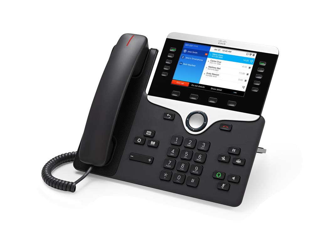 Cisco IP Phone 8861 - VoIP phone - IEEE 802.11a/b/g/n/ac (Wi-Fi) - SIP, RTCP, RTP, SRTP, SDP