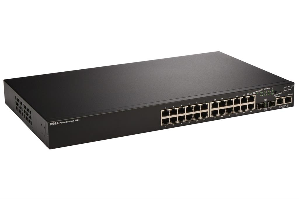 SWITCH DELL POWERCONNECT 3524, 24 PORTS FAST ETHERNET 10/100