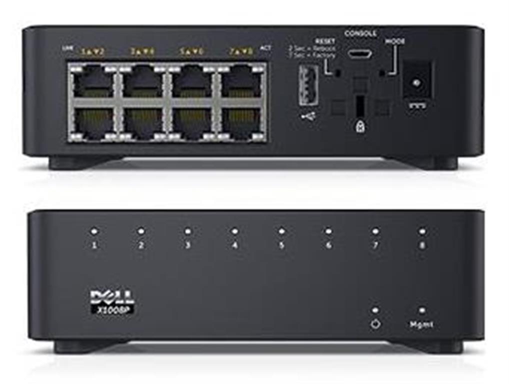 SWITCH DELL X1008P SMART WEB ADMNISTRABLE, 8 PUERTOS 1GbE POE