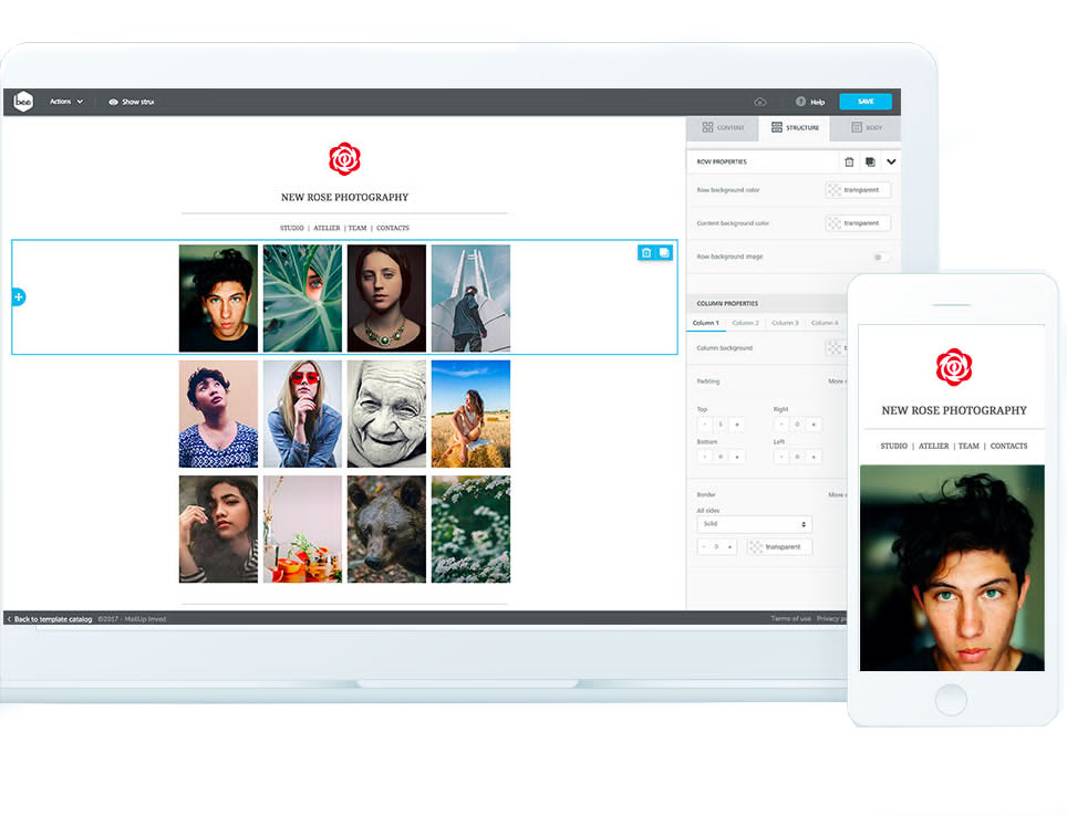 Odoo text and image block