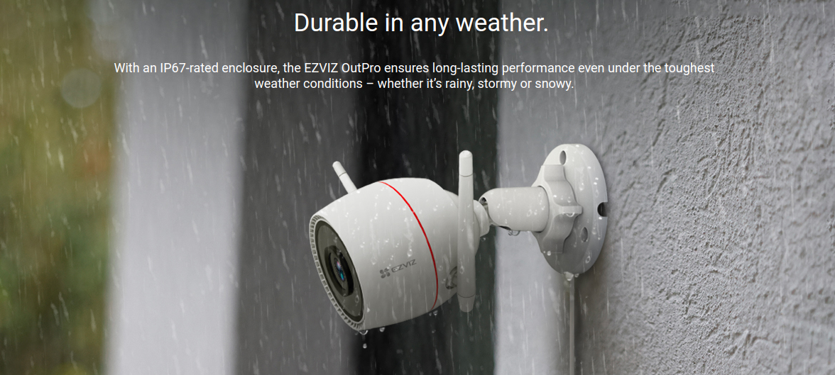 CAMARA WIFI PARA EXTERIOR, 3MP, IP67, SIRENA Y LUZ ESTROBO, AUDIO BIDIRECCI[...]