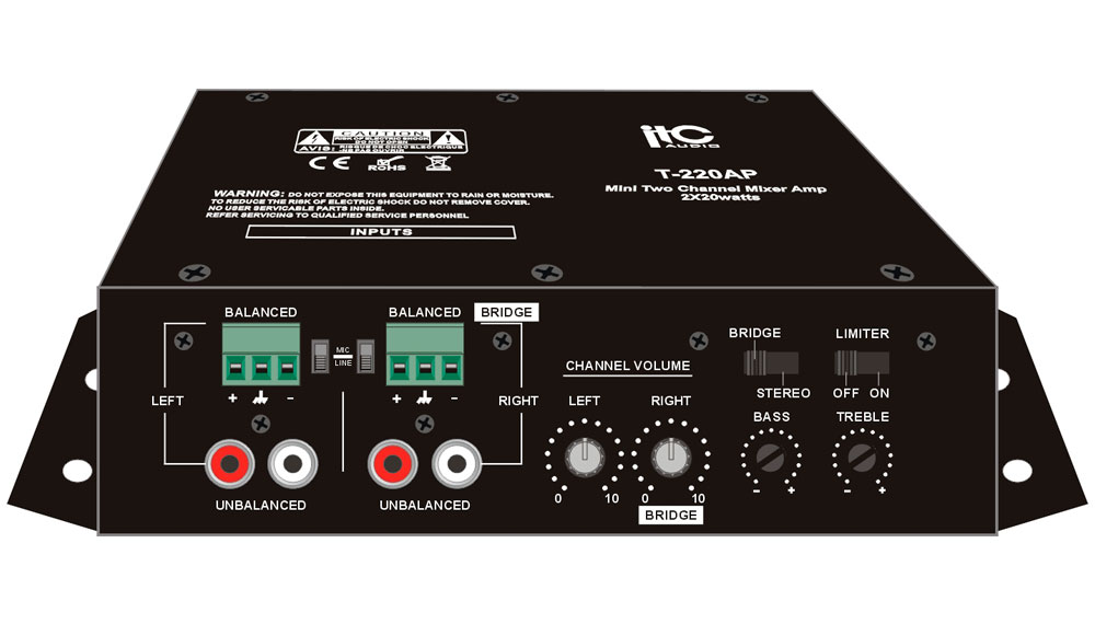 MINI AMPLIFICADOR CLASE D *POTENCIA 2X20W *SALIDA [...]