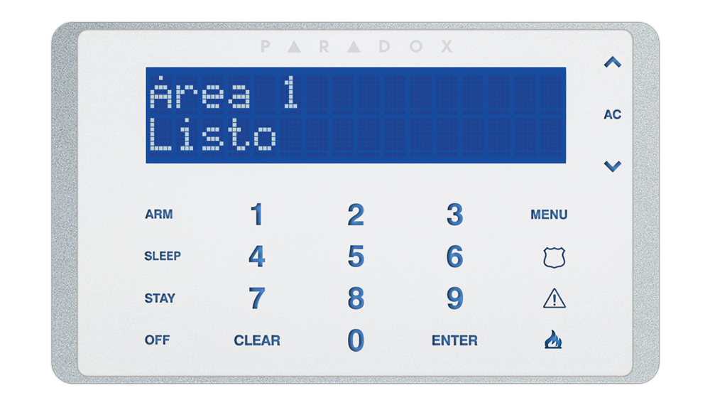 TECLADO TáCTIL LCD AZUL DE 32 CARACTERES Y 8 PARTI[...]