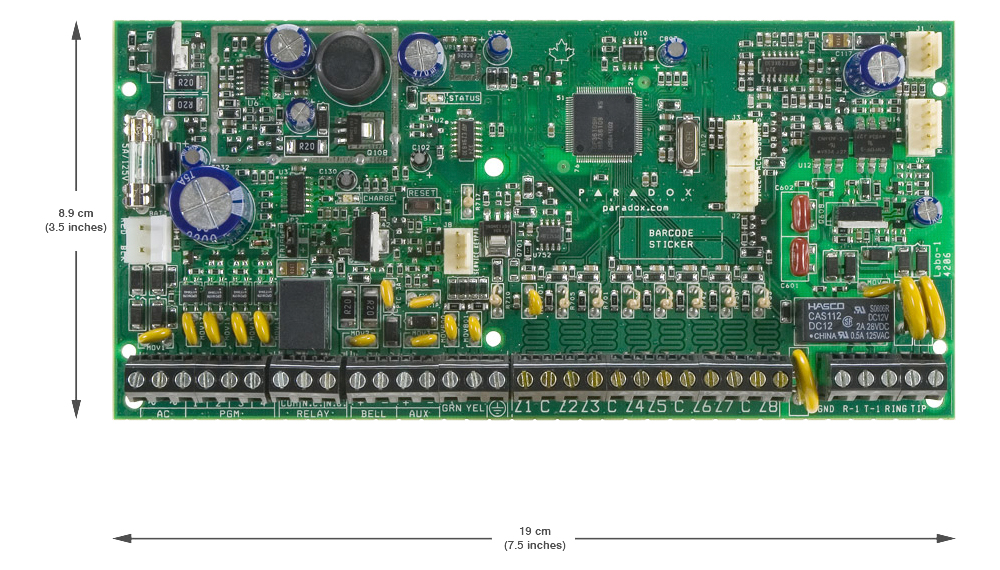 CENTRAL DE 8  ZONAS EXPANDIBLE A 32 * 2 PGM EN PLA[...]