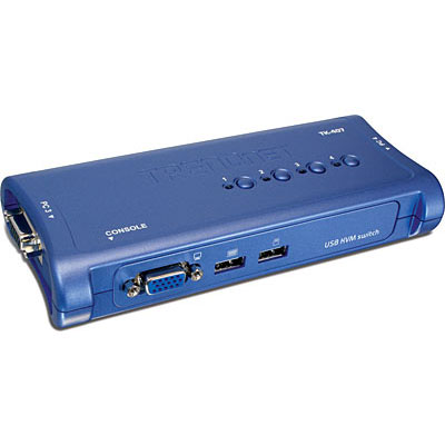 KIT DE CONMUTADOR KVM DE 4 PUERTOS VGA Y USB A PC*[...]