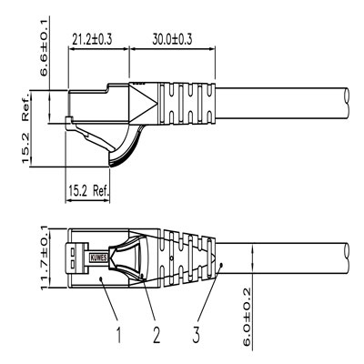 CAT.6 + PATCH CORD UTP CABLE*MOLDEADO (COBRE PURO [...]