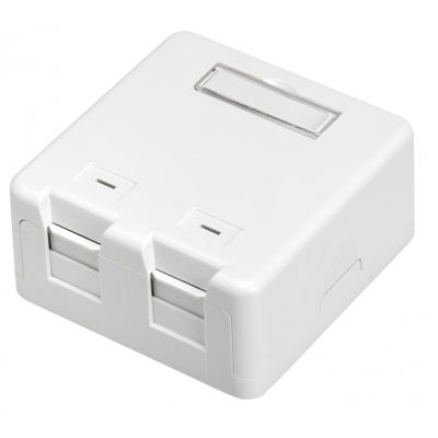 MONTAJE SUPERFICIAL CAJA CON SUTTER - 2 PUERTO COL[...]