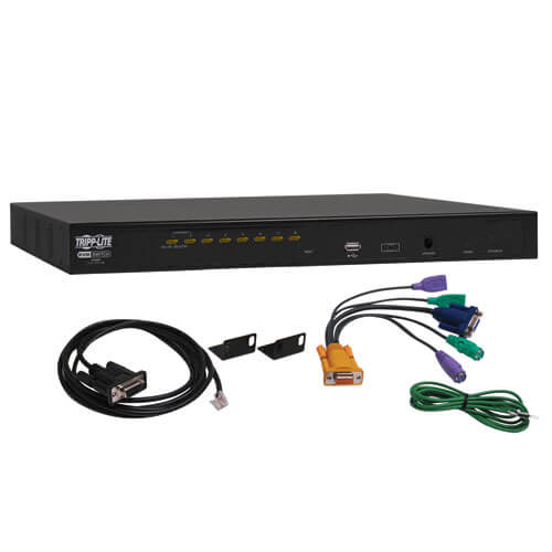 KVM NetDirector de 8 puertos de 1U para Instalar en Rack
