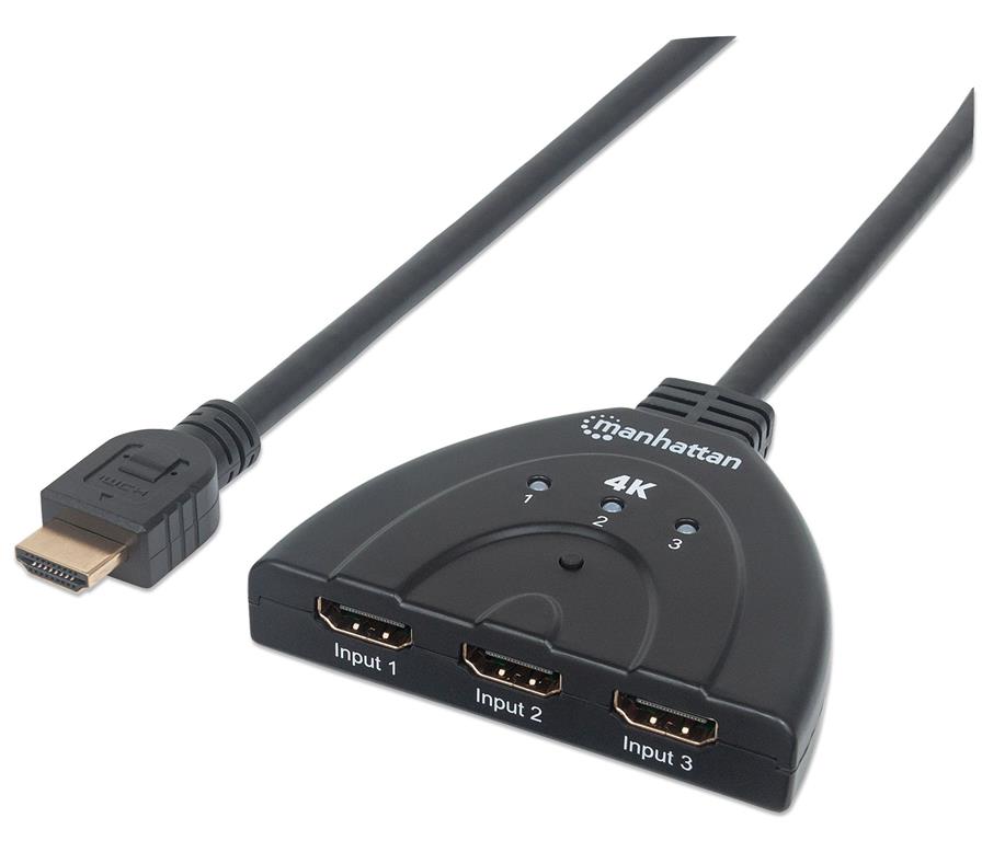 4K Conmutador HDMI de 3 puertos
