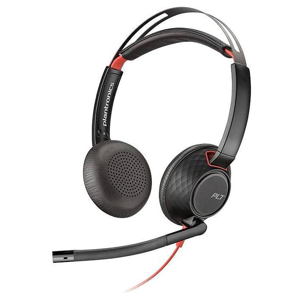 Poly Blackwire 5220 Stereo USB-C Headset + 3.5mm Plug + USB-C Adapter[...]