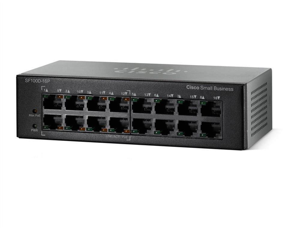 Cisco Small Business SF110D-16HP - Switch - unmana