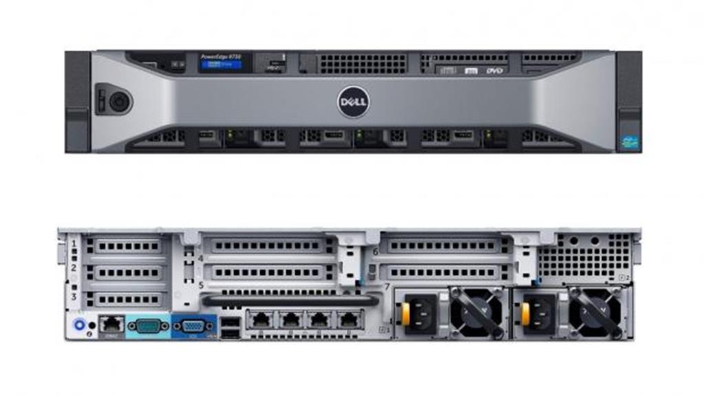 SERVIDOR RACKEABLE POWEREDGE R730, INTEL XEON E5-2640v3 2.6GHZ 8C, 16GB MEMORIA, HDD 300GB 10K SAS