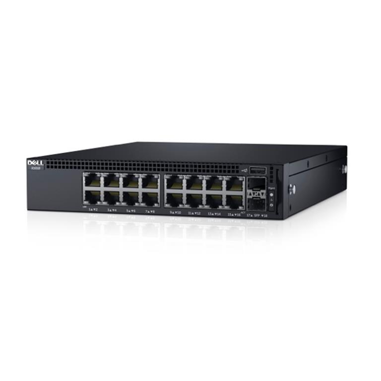 SWITCH DELL X1018 SMART WEB ADMNISTRABLE, 16 PUERTOS 1GbE + 2 PUERTOS SFP 1GbE