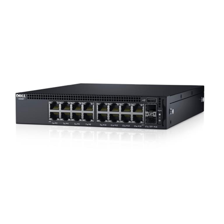SWITCH DELL X1018P SMART WEB ADMNISTRABLE, 16 PUERTOS 1GbE POE + 2 PUERTOS SFP 1GbE