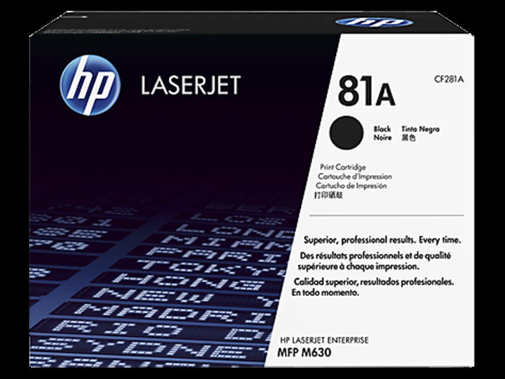 TONER HP NEGRO 81A P/LASERJET ENTERPRISE MFP M630z