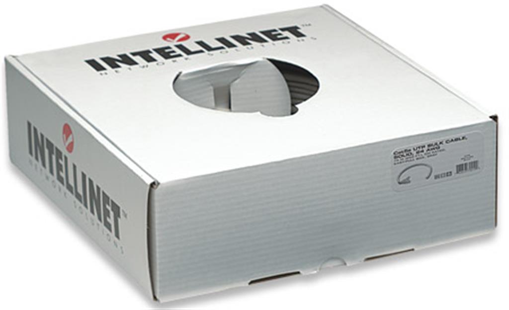 INTELLINET ROLLO DE CABLE Cat6 Bulk 100% -500ft Gris
Para datos, voz y vídeo

La Bobina de Cable Cat