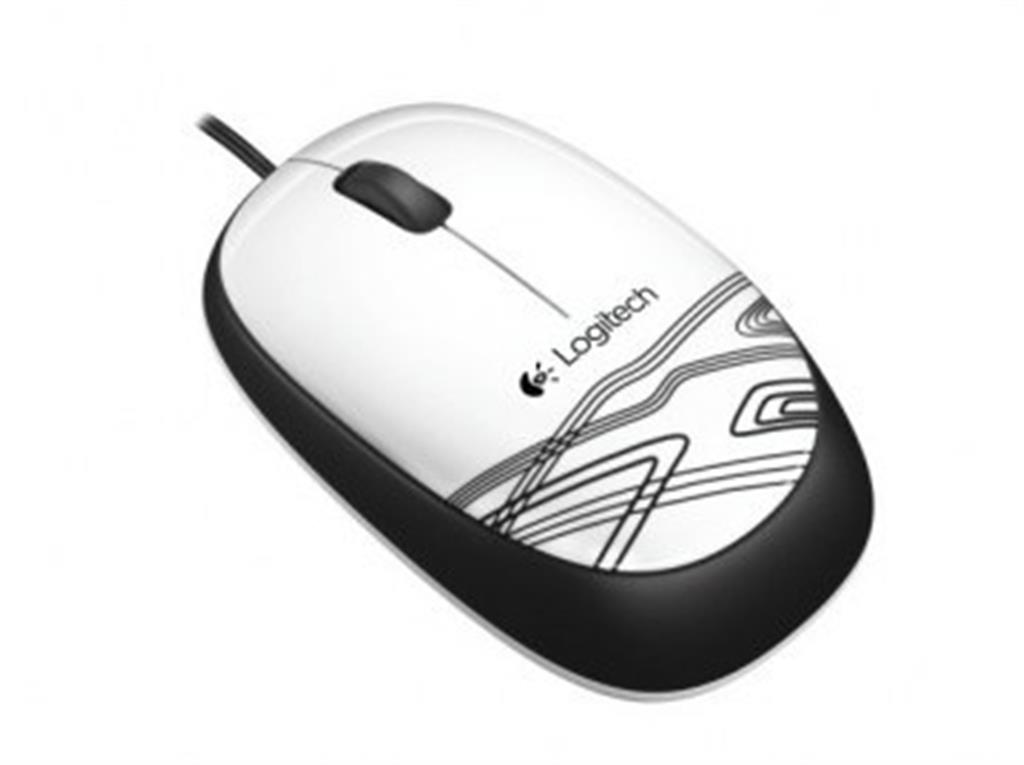 Mouse M105 Blanco Corded
El mouse con cable y colo