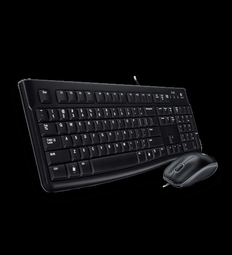 Combo MK120 Teclado y Mouse con cableEl combo de 