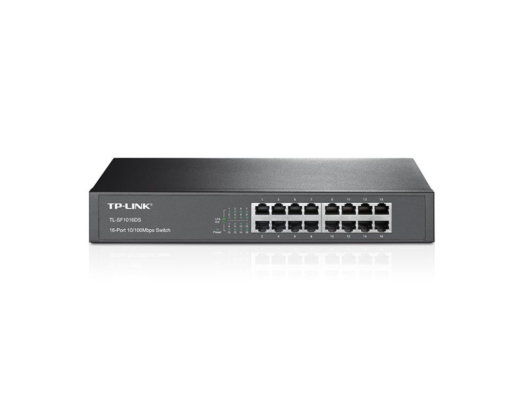 Switch De 16 puertos Fast Ethernet de escritorio y
