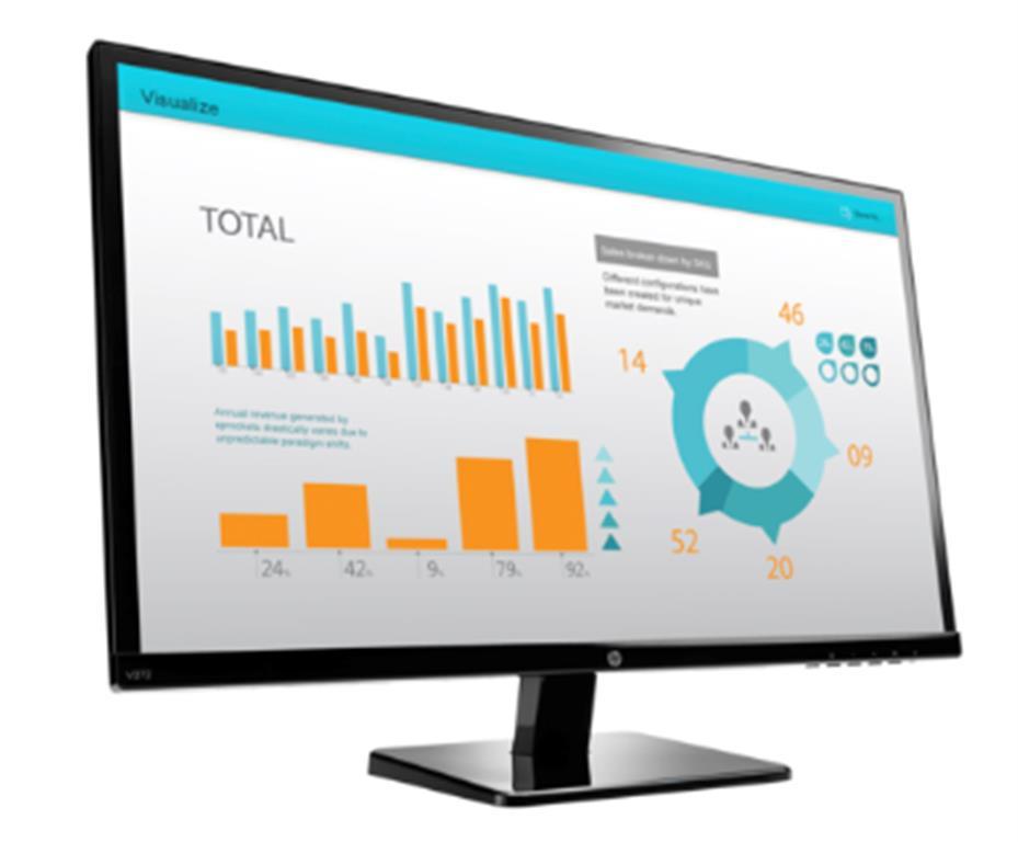 MONITOR HP MOD. V272, 27", RES. 1920 x 1080, BRILL