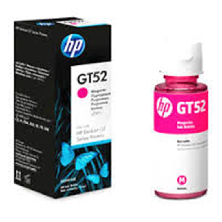 BOTELLA DE TINTA HP COLOR MAGENTA GT52 PARA HP DES