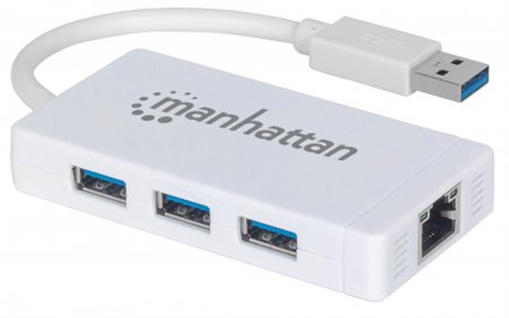 Hub de 3 puertos USB 3.0 con Adaptador Gigabit Eth[...]