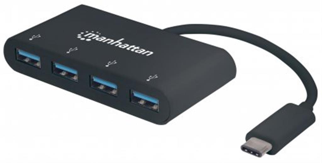 Hub USB 3.1 Gen 1 SuperSpeed Tipo-C4 puertos tipo