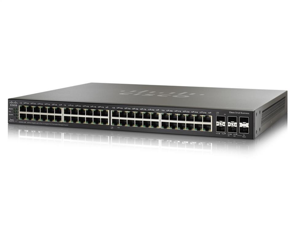 Cisco Small Business SG500X-48P - Switch - L3 - managed - 48 x 10/100/1000 (PoE) + 4 x 10 Gigabit SF