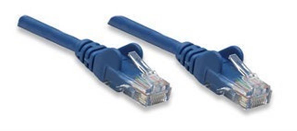 "Intellinet  PATCH CABLE cat5e,10ft, AZUL"
Contactos con baño de oro para una mejor conexión
Cable c