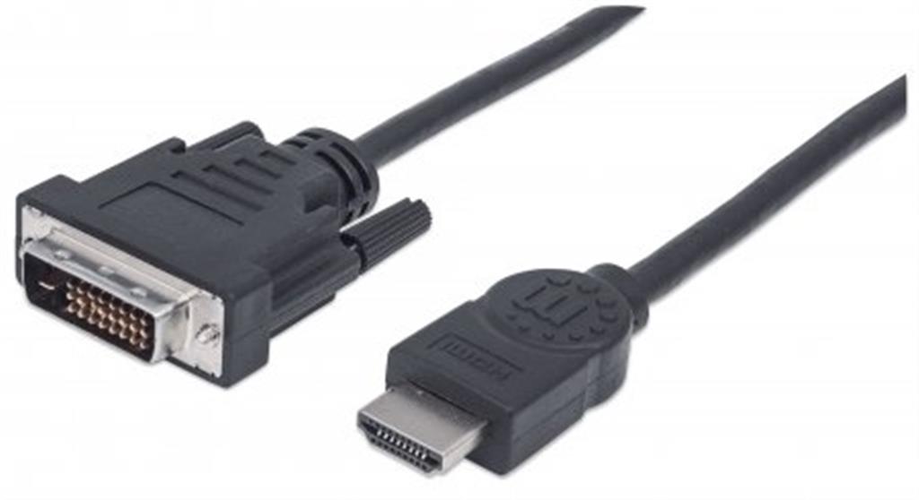 Cable para Monitor - HDMI Macho a DVI-D 24+1 Macho